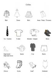 Clothes Vocabulary