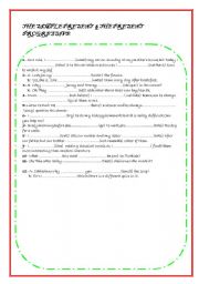 English worksheet: SIMPLE PRESENT & PRESENT PROGRESSIVE