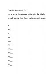 English Worksheet: Phonics 