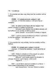 English worksheet: If condtion