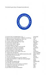 English Worksheet: Alphabet game (pasapalabra)