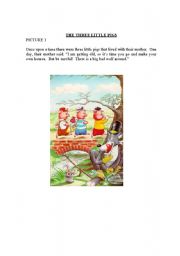 English Worksheet: THREE LITTLE PIGS part 1