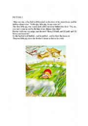 English Worksheet: THE THREE LITTLE PIGS Part 2