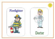 English Worksheet: JOBS FLASHCARDS - SET 1 