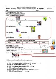 English Worksheet: how do you spend your spare time activities