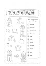 English Worksheet: Clothes