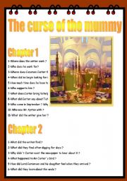 English Worksheet: THE CURSE OF THE MUMMY