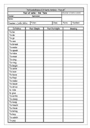 English Worksheet: past simple