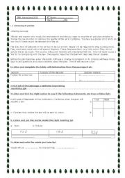 English Worksheet: 9th form mid-term test