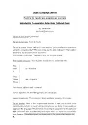 English Worksheet: Comparative Adjectives (without than)