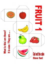 English Worksheet: FRUIT 