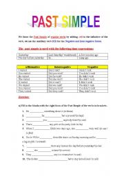 English Worksheet: Past Simple