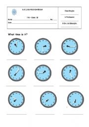 The time - worksheet