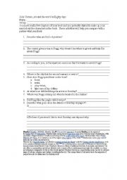 English Worksheet: Questions on chapter 5-10 Around the world in 80 days