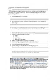 English worksheet: Questions on chapter 5-10 Around the world in 80 days