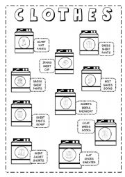 English Worksheet: CLOTHES