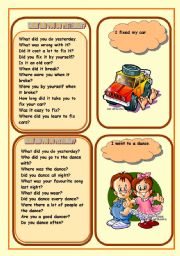 English Worksheet: PAST TENSE