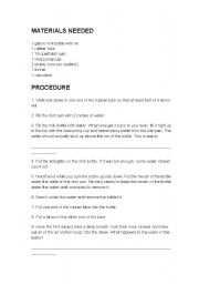 English Worksheet: material