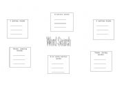 English Worksheet: Word Search reading groups activity