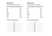 English Worksheet: Rhyming Words