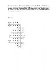 English Worksheet: Food crossword