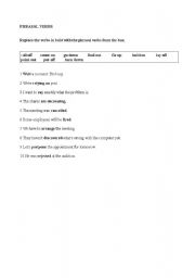 English worksheet: Phrasal verbs