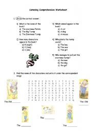 English Worksheet: The Enormous Turnip