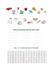 English worksheet: Vocab and spelling practice