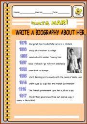 Biography about Mata Hari
