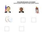 English Worksheet: English speaking countres