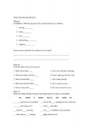 English worksheet: Personality Description Test