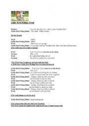 English Worksheet: little red riding hood