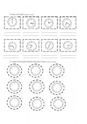 English worksheet: Time