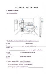 English Worksheet: have got exercise