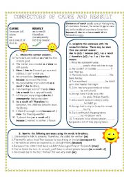 connectors of cause and result
