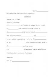English Worksheet: Noun and Pronoun Madlib