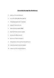 English Worksheet: Scrambled Proverbs