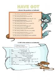 English Worksheet: Verb Have got