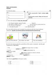 English worksheet: quiz