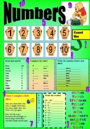 English Worksheet: numbers from 1 to 10