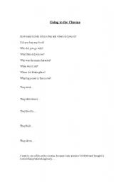 English Worksheet: going to the cinema