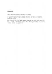 English Worksheet: Vocabulary revision