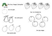 English Worksheet: The very hungry caterpillar