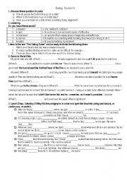 English Worksheet: Ideal and disaster dates