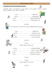 English Worksheet: jobs