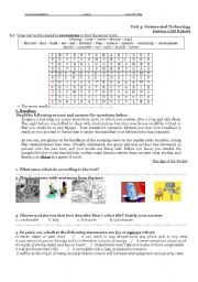 English Worksheet: Robots: a blessing or a curse?