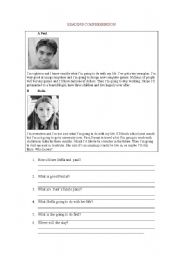 English Worksheet: READING COMPREHENSION