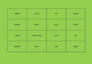 English worksheet: Verb board game