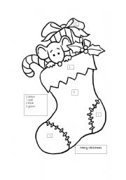 English Worksheet: merry xmas