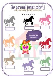 English Worksheet: The carousel